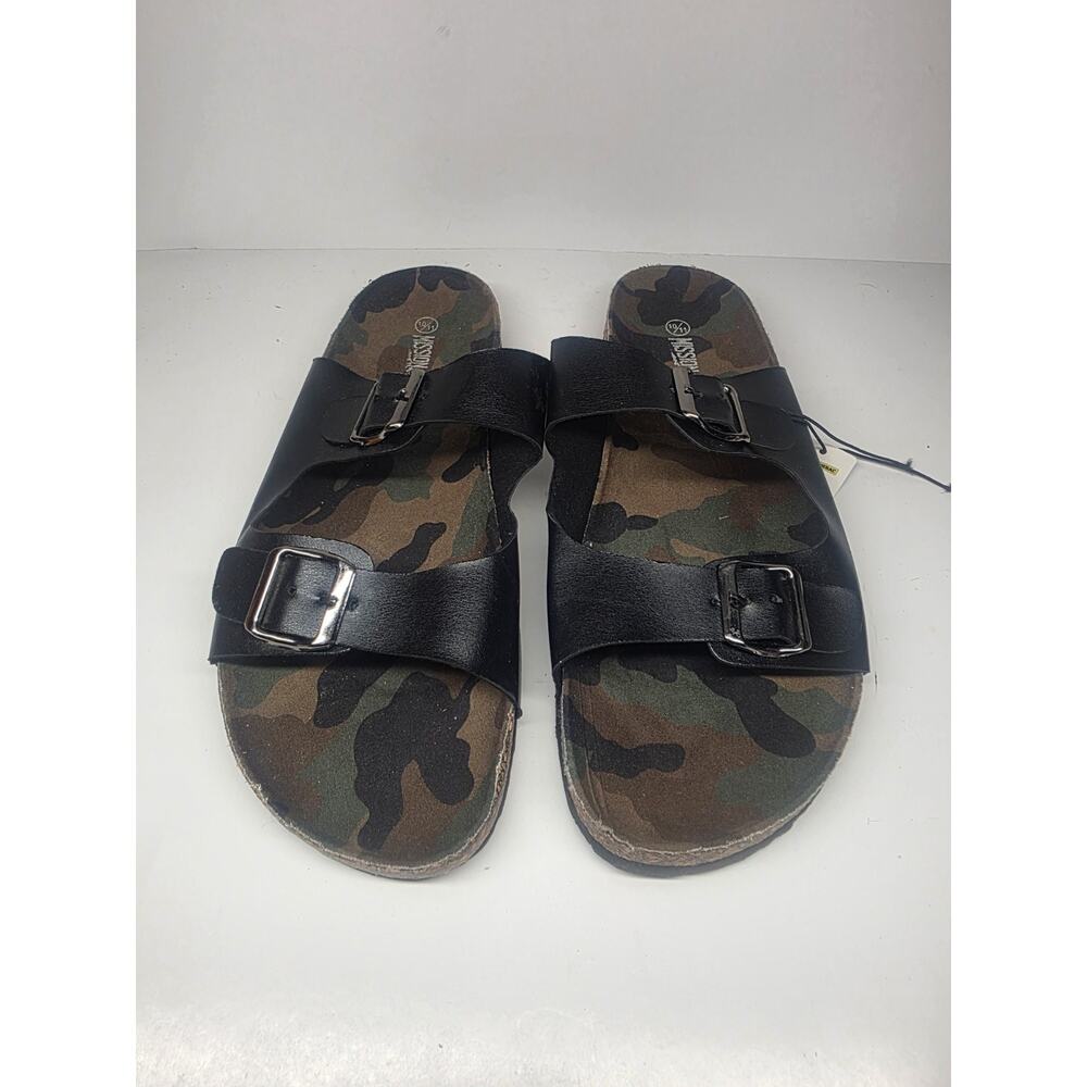 Mission Ridge New Camo Black Double Strap Sandals Size Mens 10/11